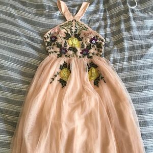 ASOS Pink floral sequin dress size 4 US